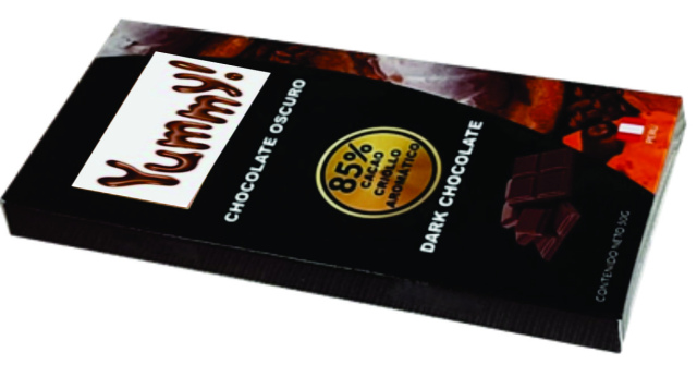 Chocolate 85% Cacao Dark (puro) endulzado 50gr