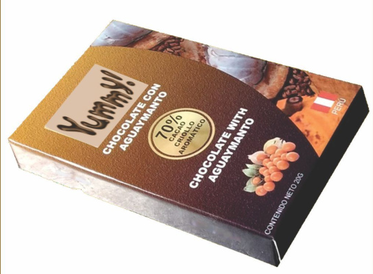 Chocolate 70% Cacao & Aguaymanto 20gr
