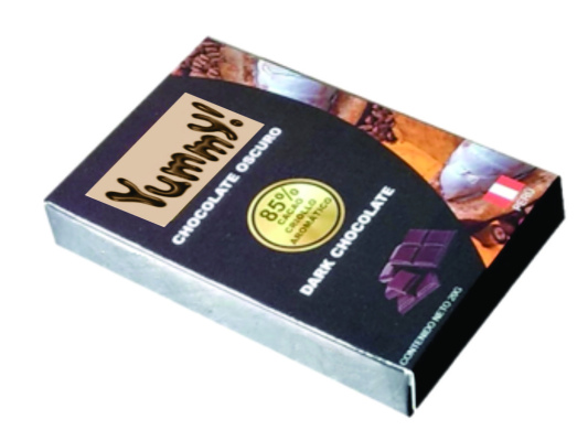 Chocolate 85% Cacao Dark Dark (puro) endulzado 20gr