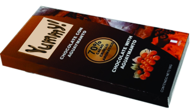 Chocolate Cacao 70% Cacao con Aguaymanto 50gr